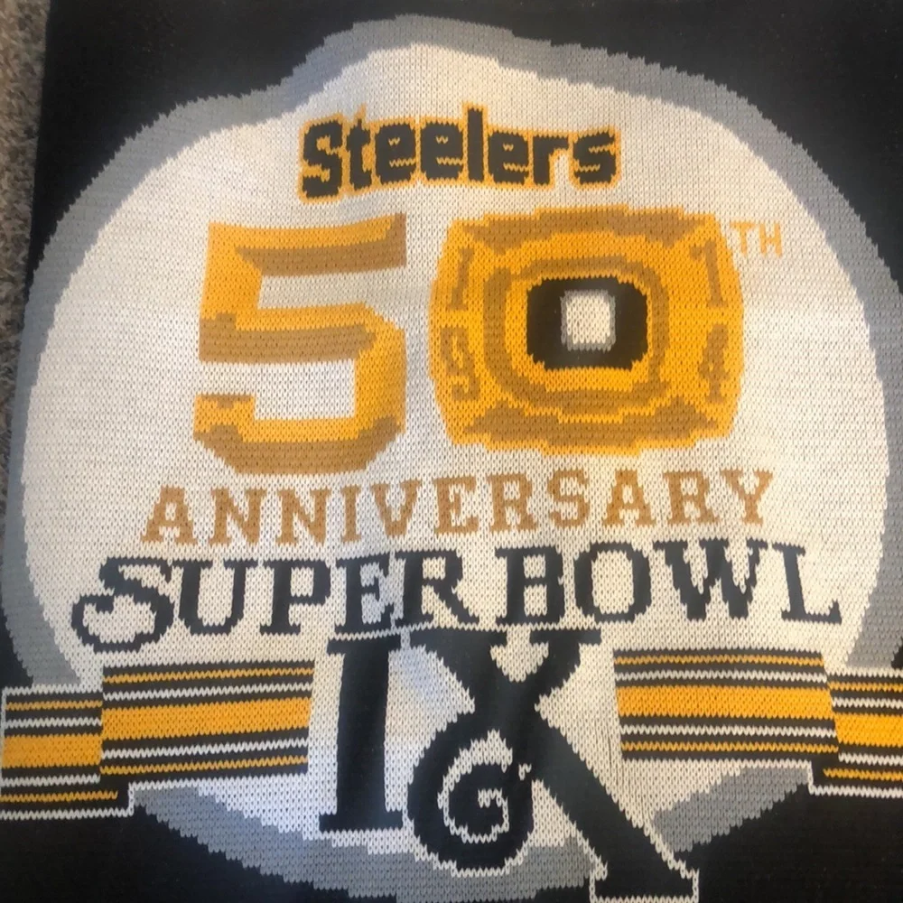 Pittsburgh Steelers NEW Superbowl 50th Anniversary Hudson Blanket